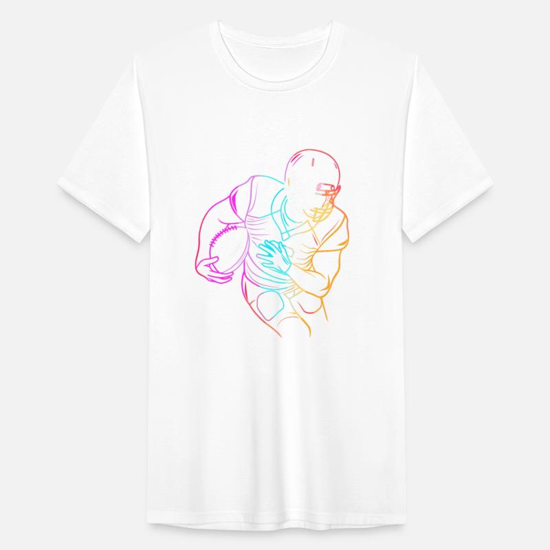 American Footballer One Line Drawing