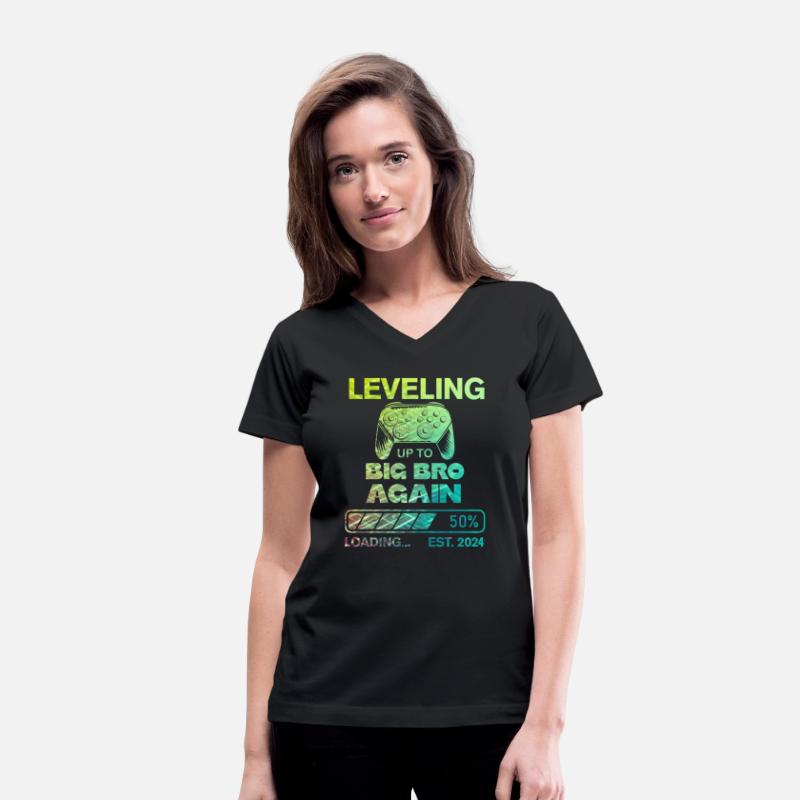 Big Bro Gamer T-Shirt - Level Up to Big Brother Ag