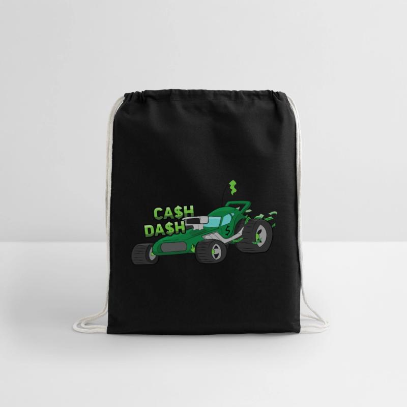 "Cash Dash" Green Dune Buggy Cartoon Beach Buggy