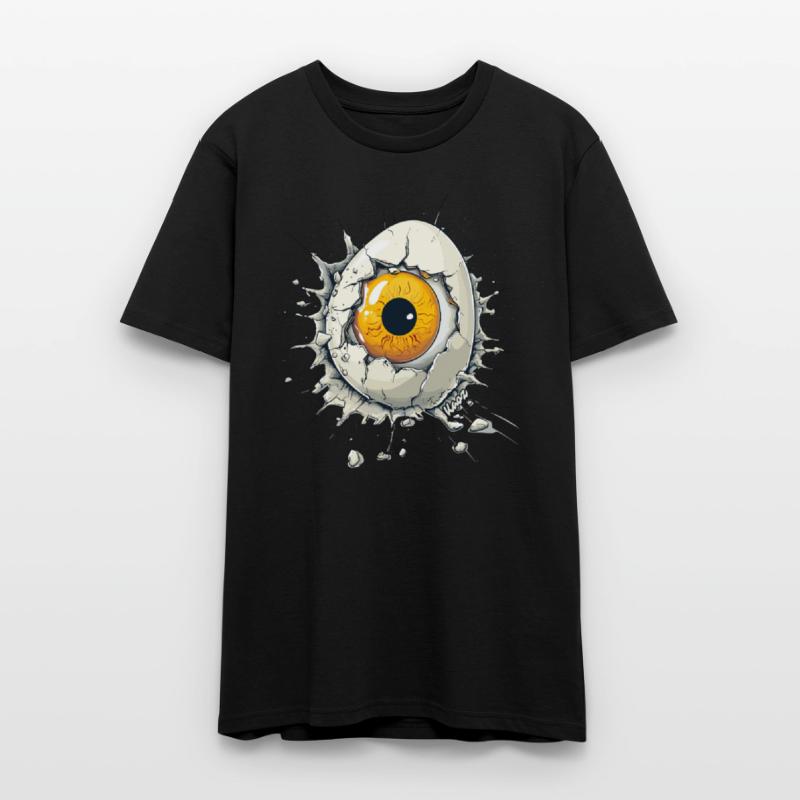 Creepy Orange Eye Hatching from Egg