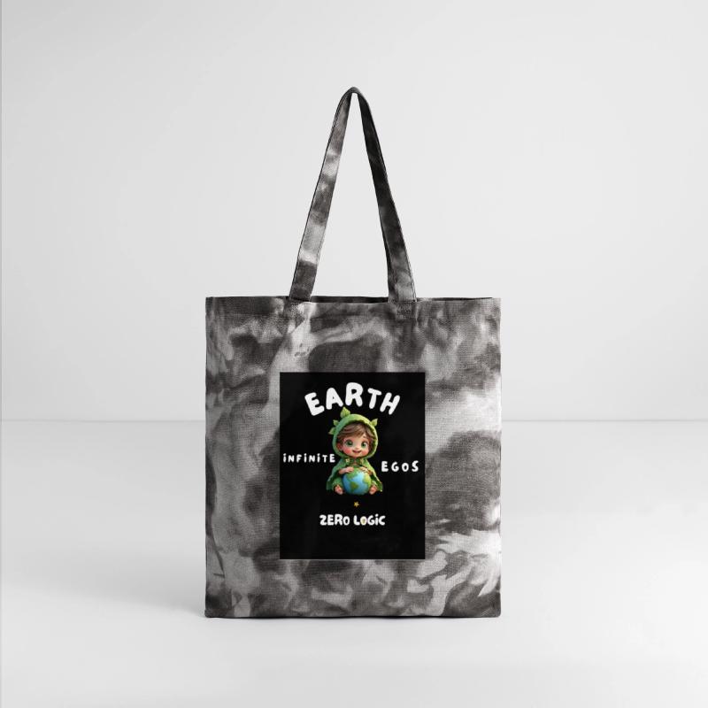 Cute Boy Holding Earth – Ego vs Logic Quote