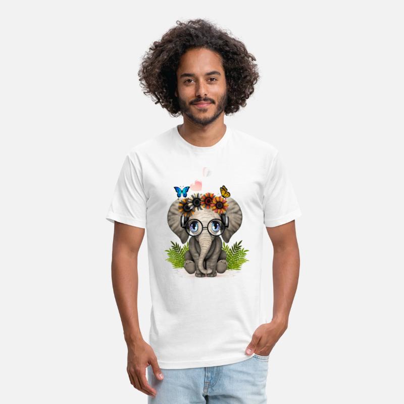 Cute Elephant Sunflowers, little cute elephant