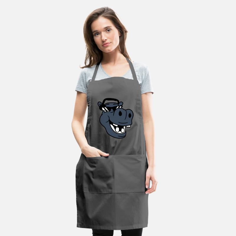 DJ Funny Laughing Hippo Sunglasses Music Face Fun