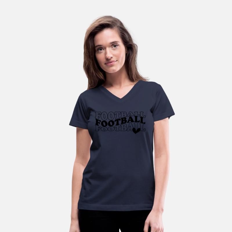 Football Heart Women Shirt & Girl Shirt