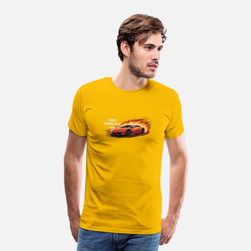 Full Throttle Life T-Shirt – High-Speed Racing Car