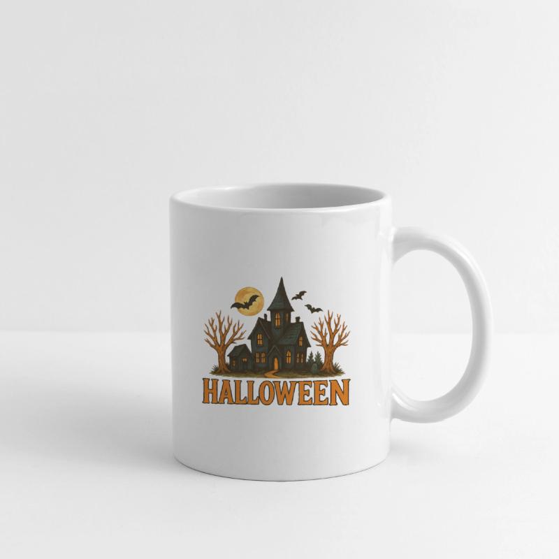 Haunted Mansion Halloween Illustration