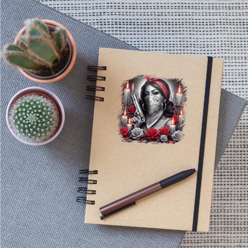 Hip Hop Gangster Girl Chicano Art Design