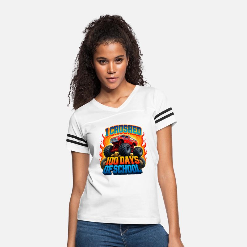 I crushed 100 Days Of School Boys Monster Truck