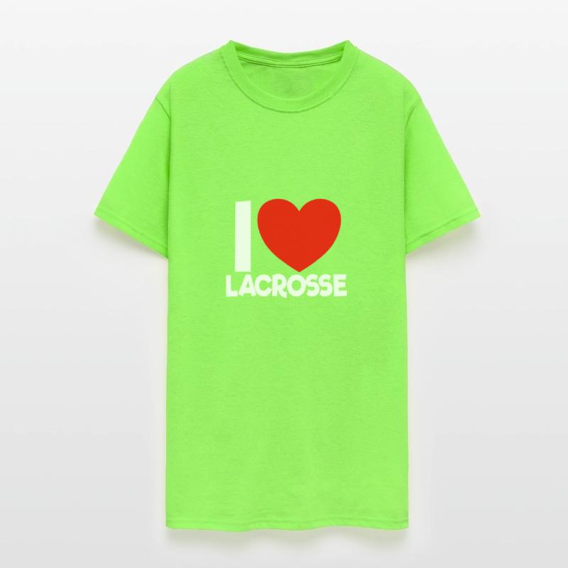 I Love Lacrosse Red Heart Lacrosse Lover Lacrosse