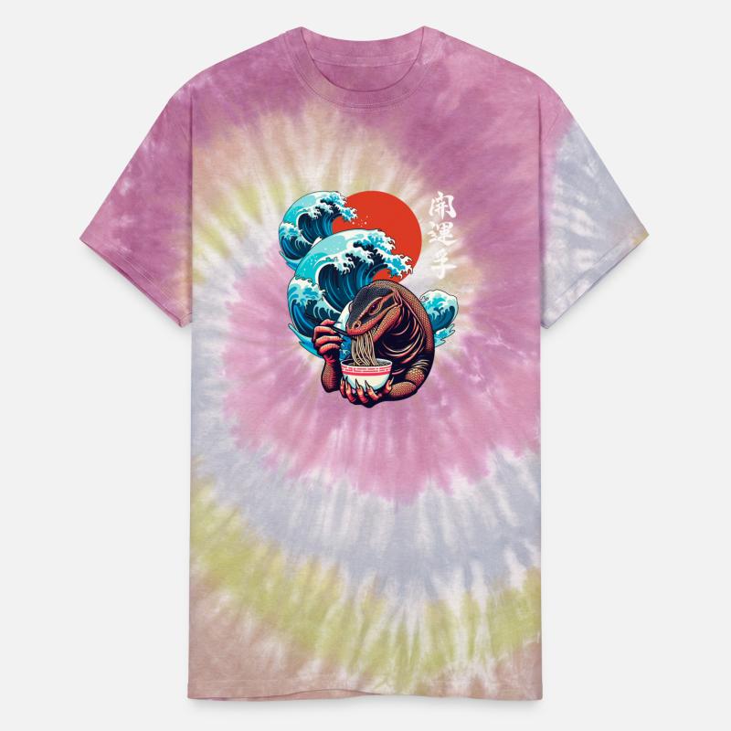 Japanese Wave Sunset Art Noodle Foodie Monitor