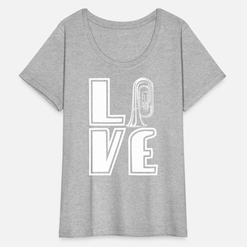 Love Tuba Music Student Player Marching Band Brass