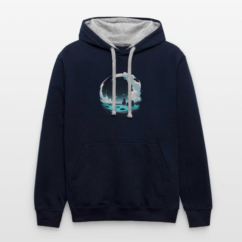 Ocean Scene in a Circle