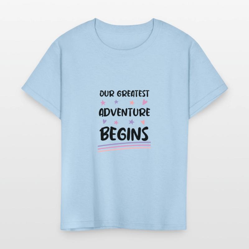 Our greatest adventure begins baby announcement