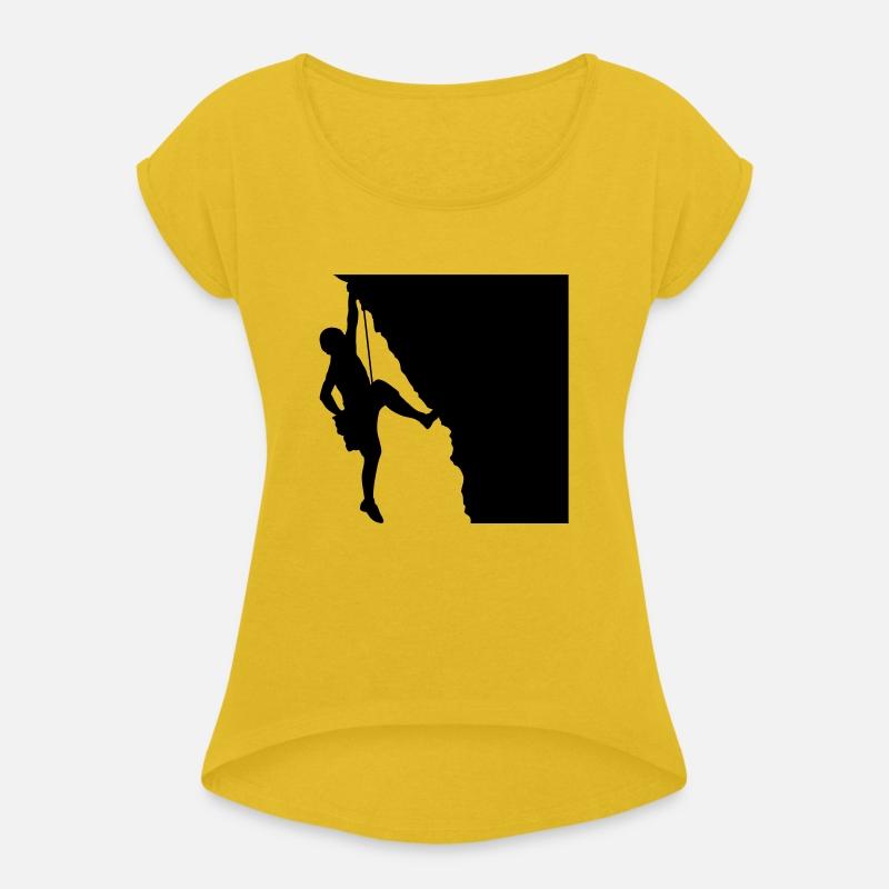 Rock climbing mountaineering silhouette