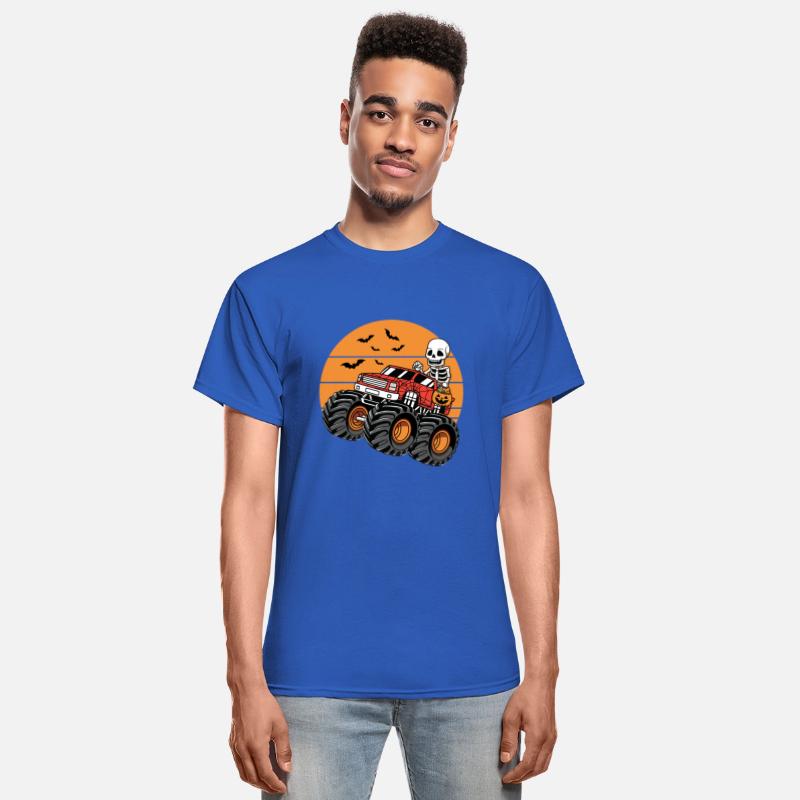 Skeleton Riding Monster Truck Halloween Costume