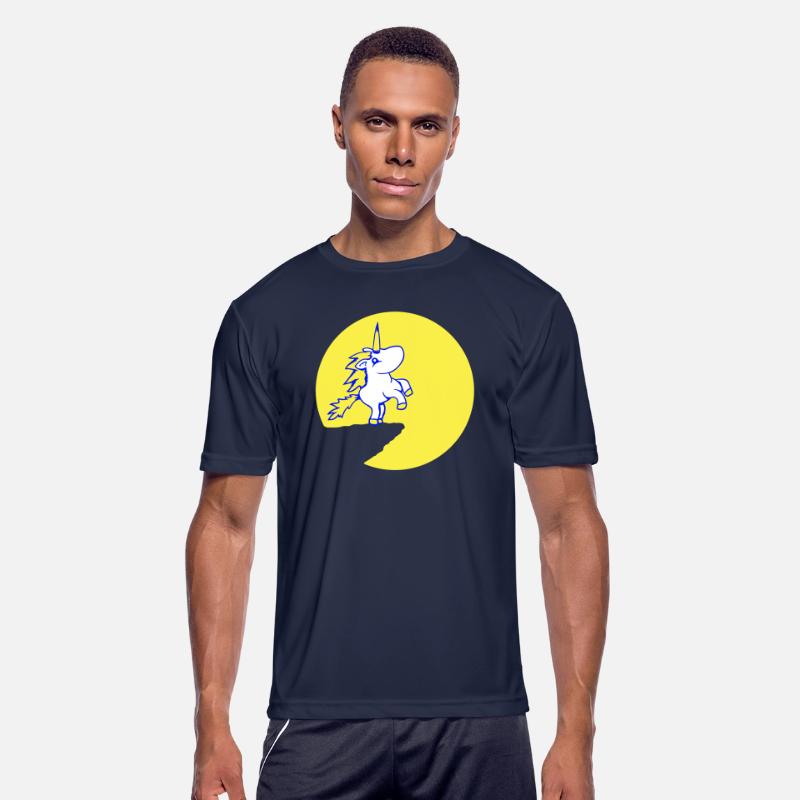 Unicorn Cliff Moon Mountain Round Night Cute Cool