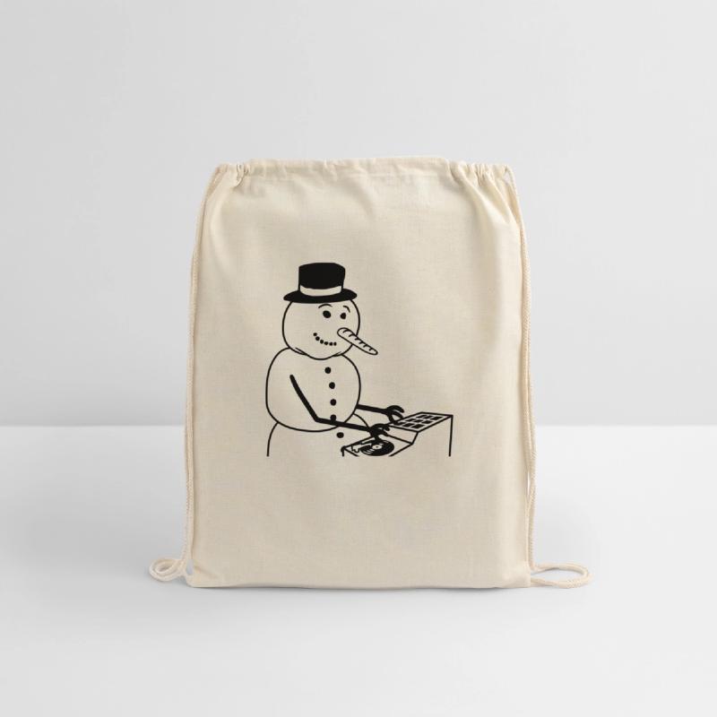 Winter DJ Snowman Mixer Mixing Console Music Party