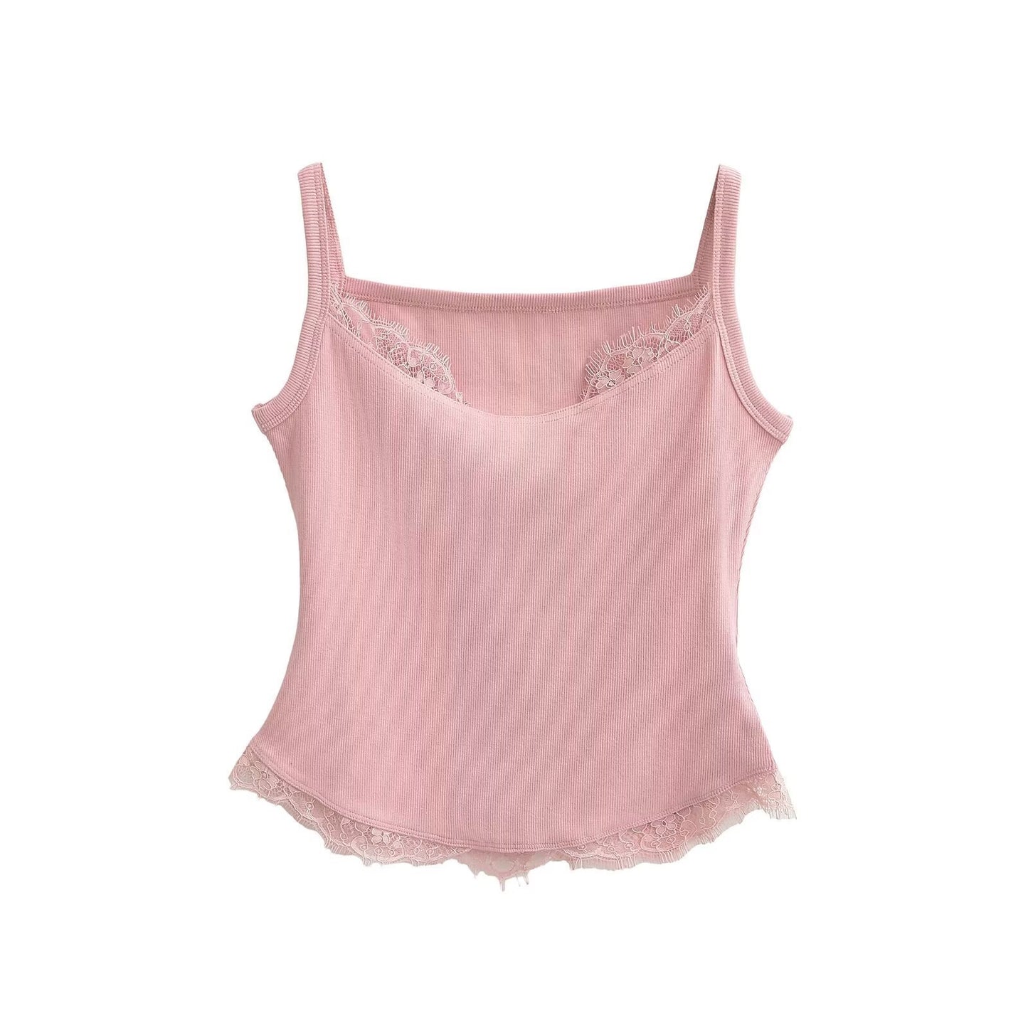 Lace patchwork small suspender