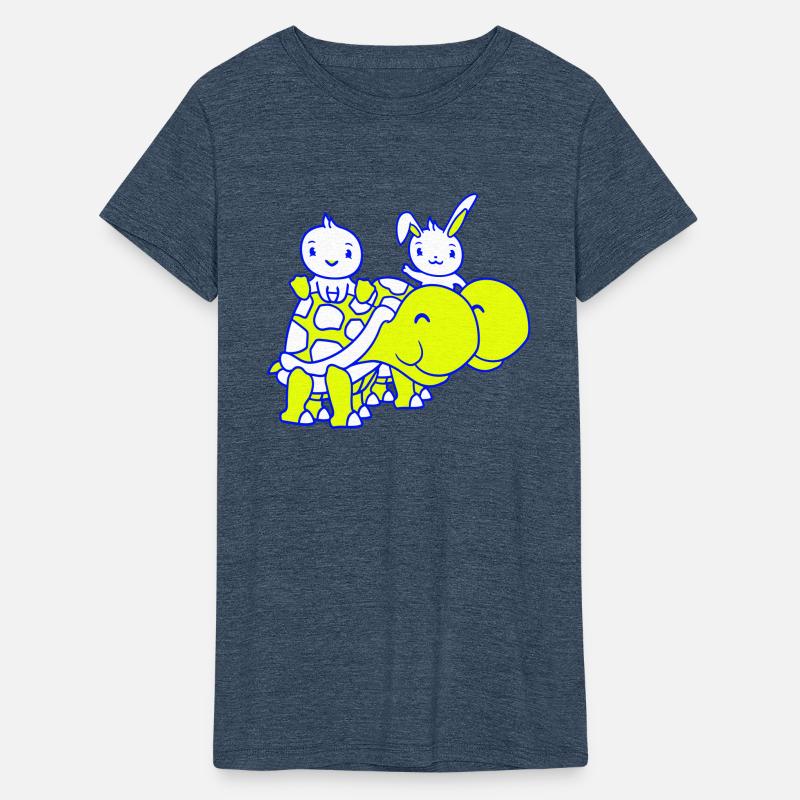 2 Bunny Bird Big Giant Tortoise Waving Two Team