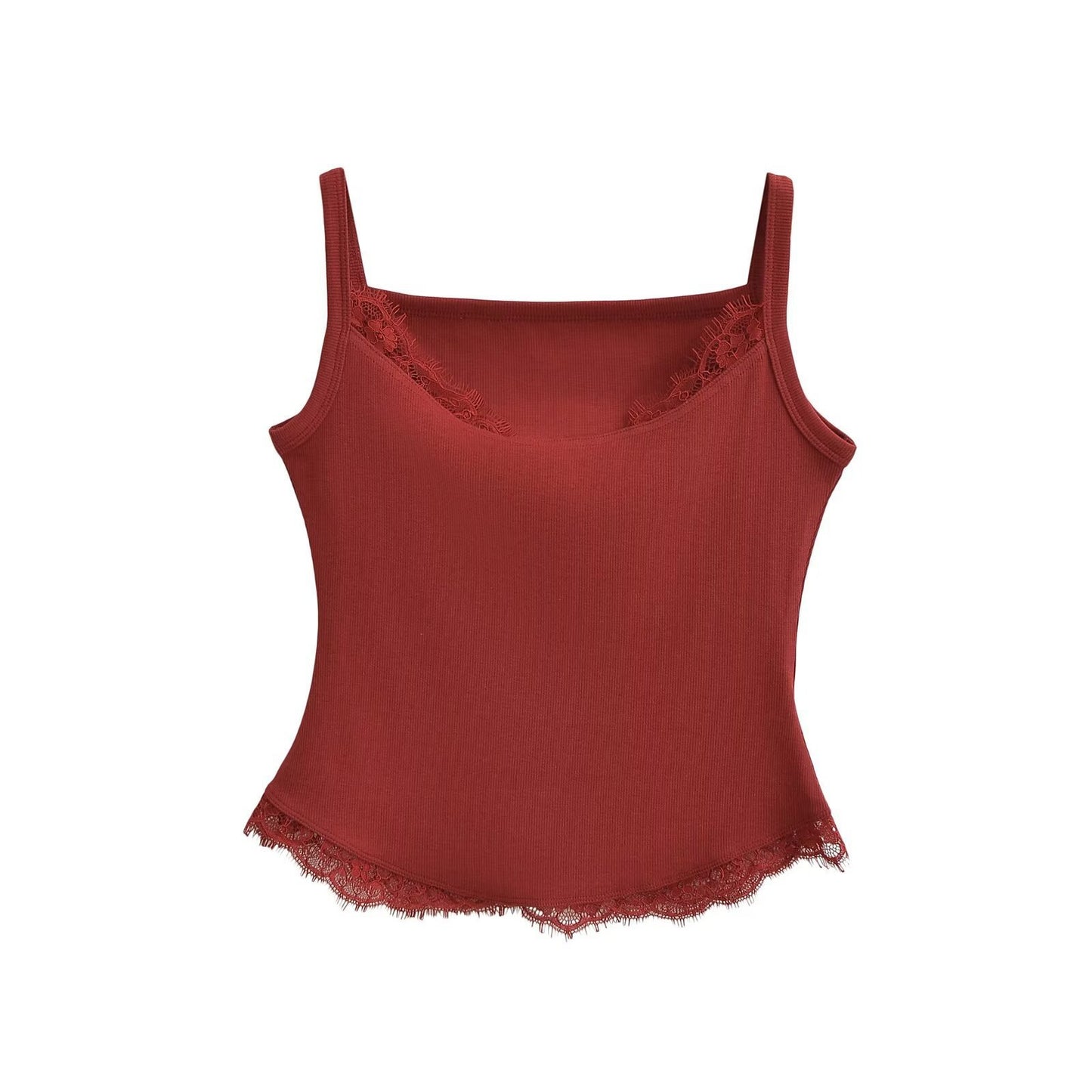 Lace patchwork small suspender