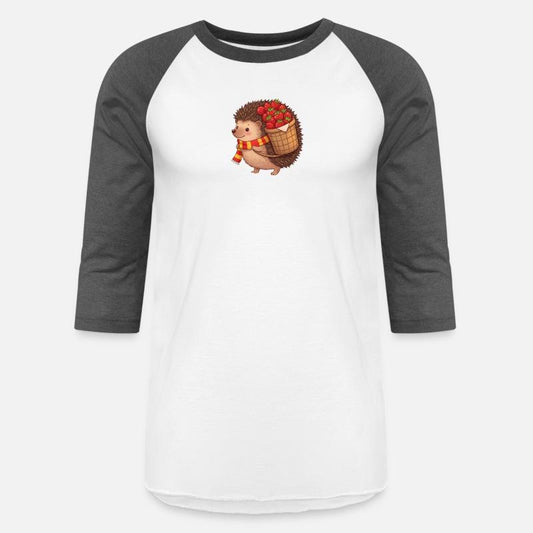 A hedgehog carrying strawberries on its back.