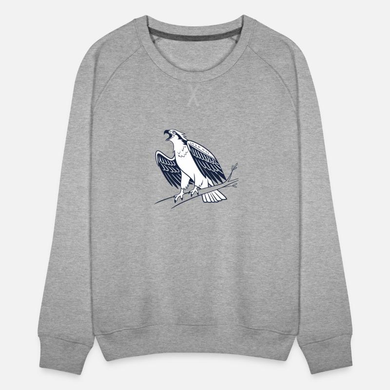 a minimalist line art of a osprey stretchin