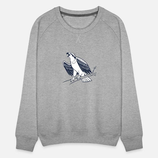 a minimalist line art of a osprey stretchin