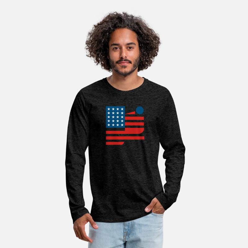 Abstract American Flag Art Design modernism