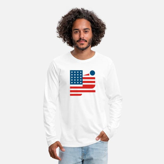 Abstract American Flag Art Design modernism