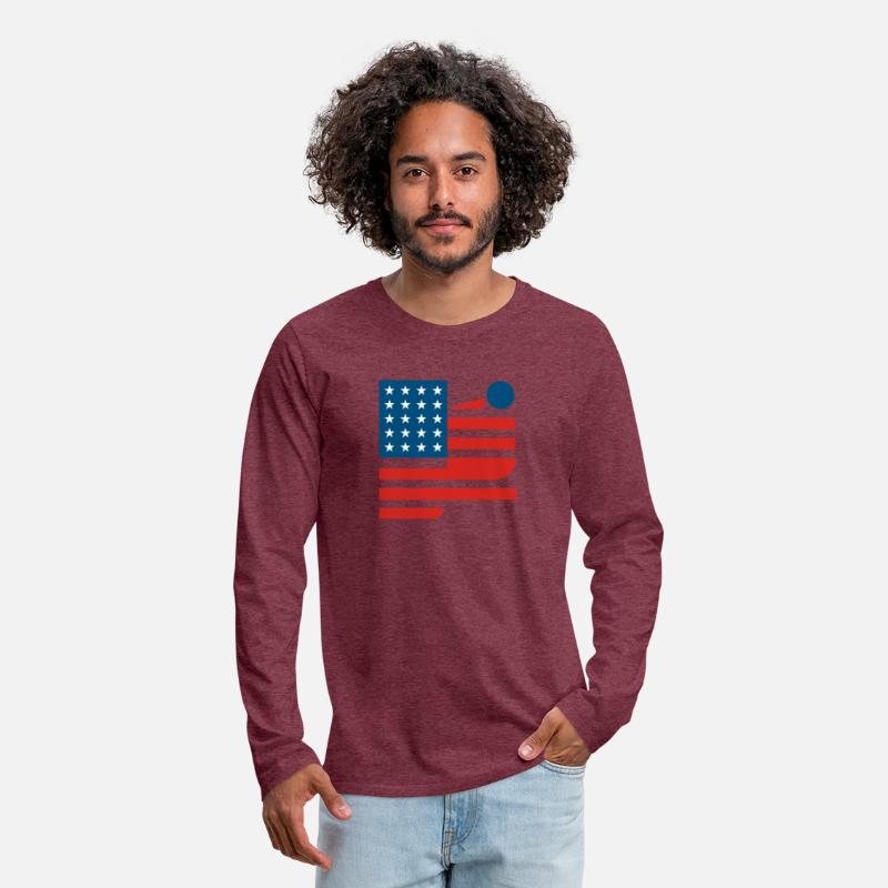 Abstract American Flag Art Design modernism