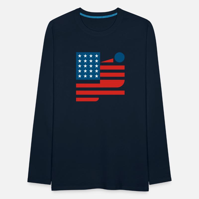 Abstract American Flag Art Design modernism