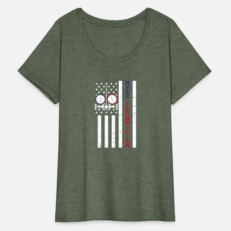 American Flag Hvac Technician Proud Usa Hvac Tech