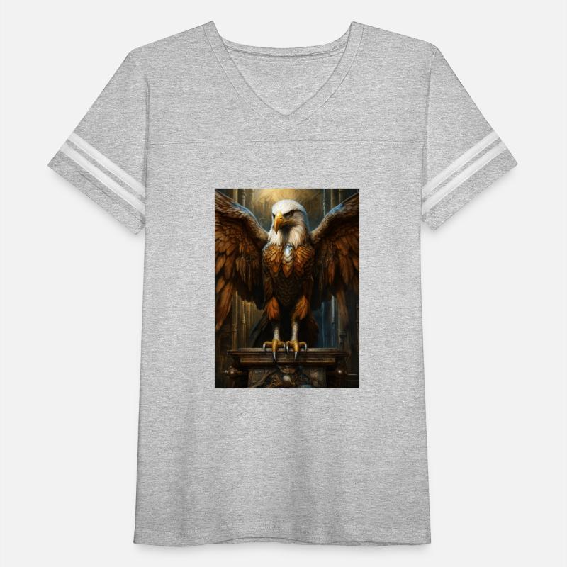 An oil painting by H R Giger of a majestic eagle