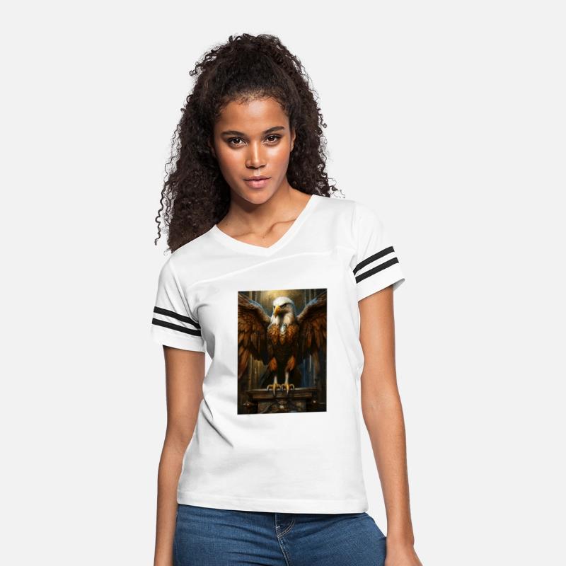 An oil painting by H R Giger of a majestic eagle