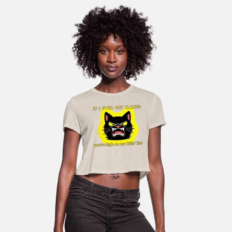 Angry Black Cat Rabies Parody Design