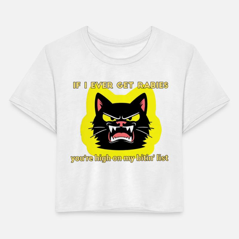 Angry Black Cat Rabies Parody Design