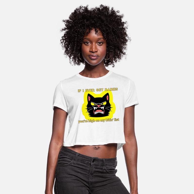 Angry Black Cat Rabies Parody Design