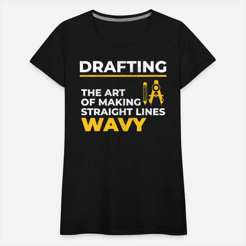 Architect Drafting Wavy Lines Construction Funny