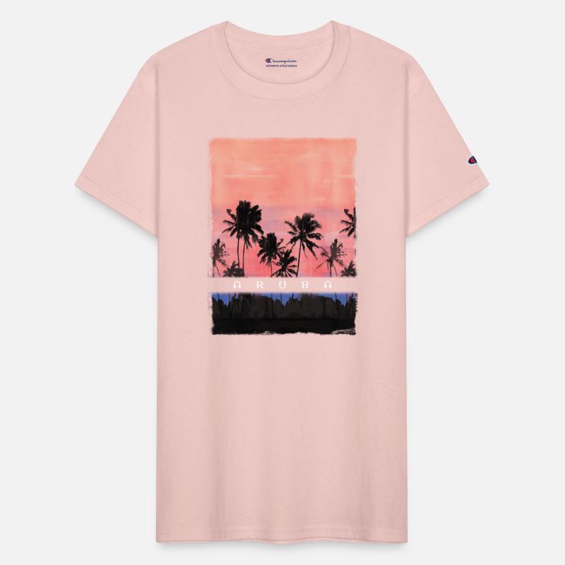 Aruba Caribbean Vacation Souvenir Palm Tree Beach