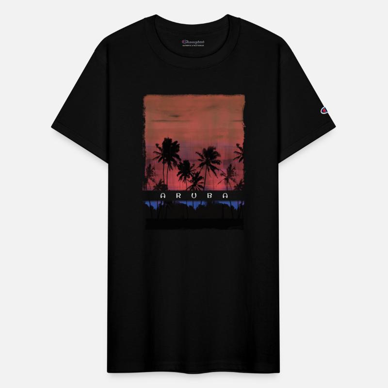 Aruba Caribbean Vacation Souvenir Palm Tree Beach