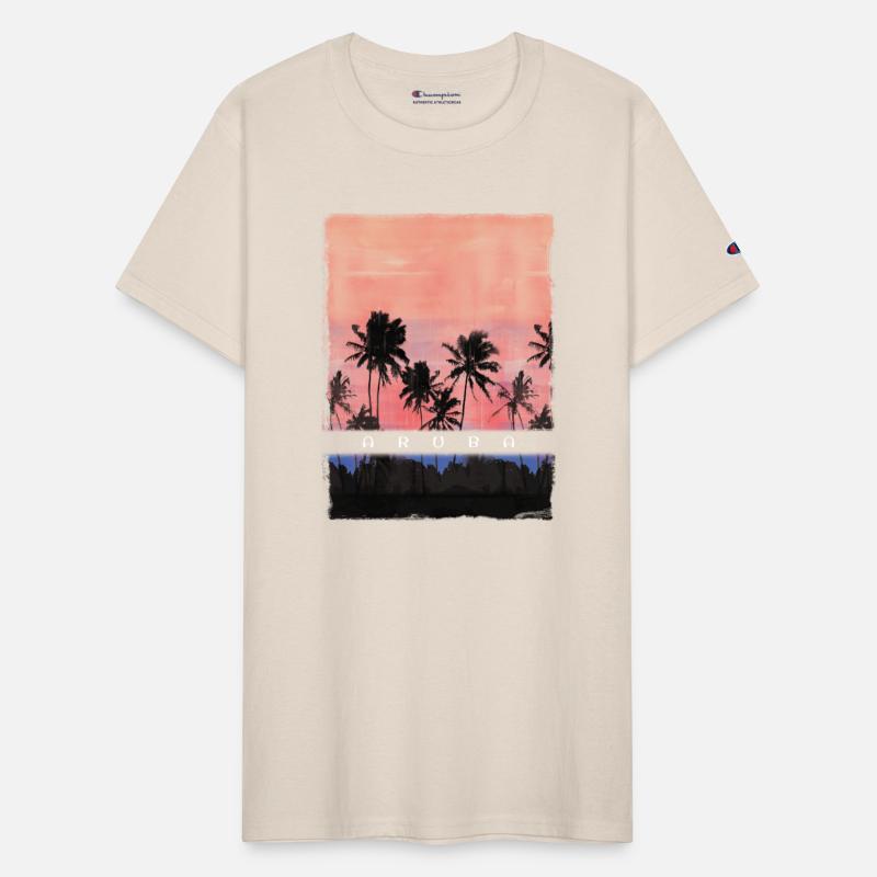 Aruba Caribbean Vacation Souvenir Palm Tree Beach