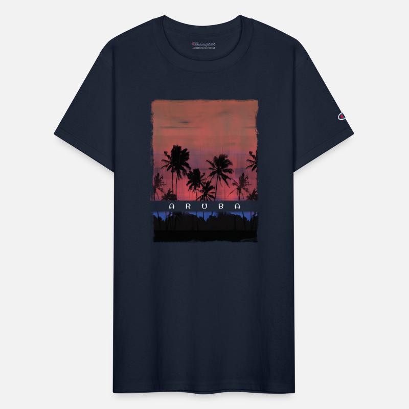 Aruba Caribbean Vacation Souvenir Palm Tree Beach