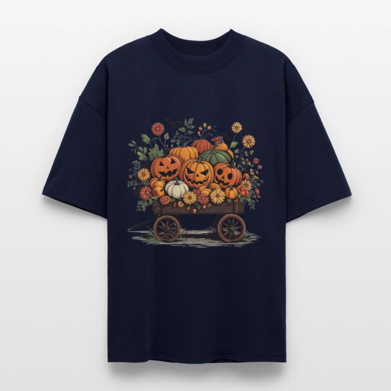 Autumn Pumpkin Carriage Halloween Decor