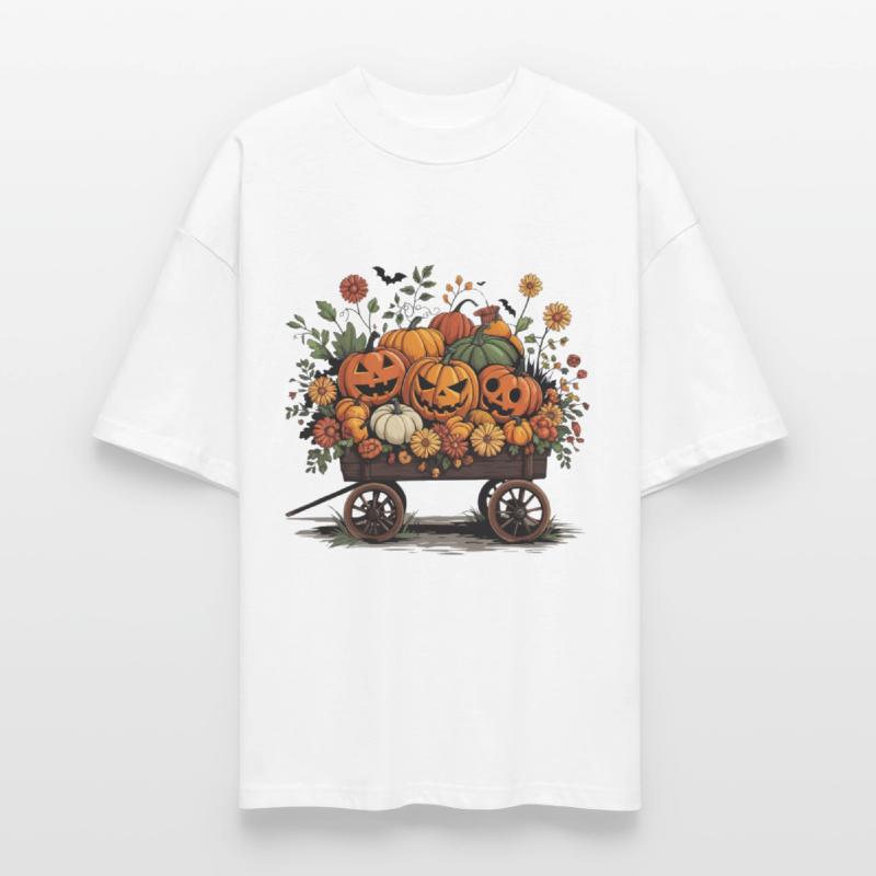 Autumn Pumpkin Carriage Halloween Decor