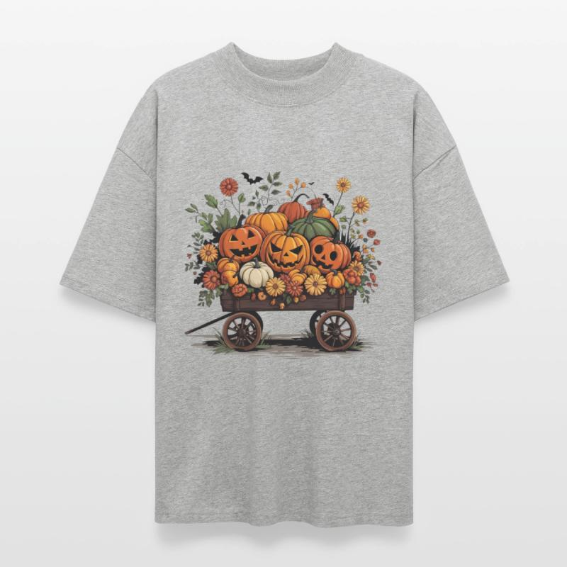 Autumn Pumpkin Carriage Halloween Decor