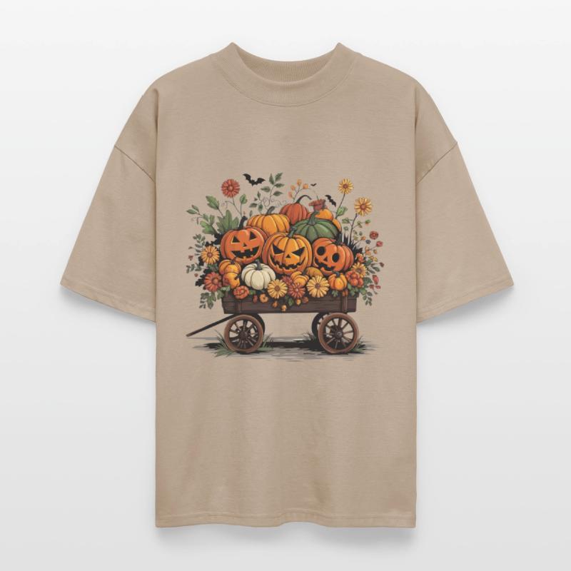 Autumn Pumpkin Carriage Halloween Decor