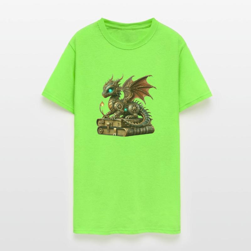 Baby Dragon and Books Art Fantasy Artwork Graphics