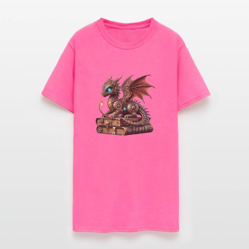 Baby Dragon and Books Art Fantasy Artwork Graphics