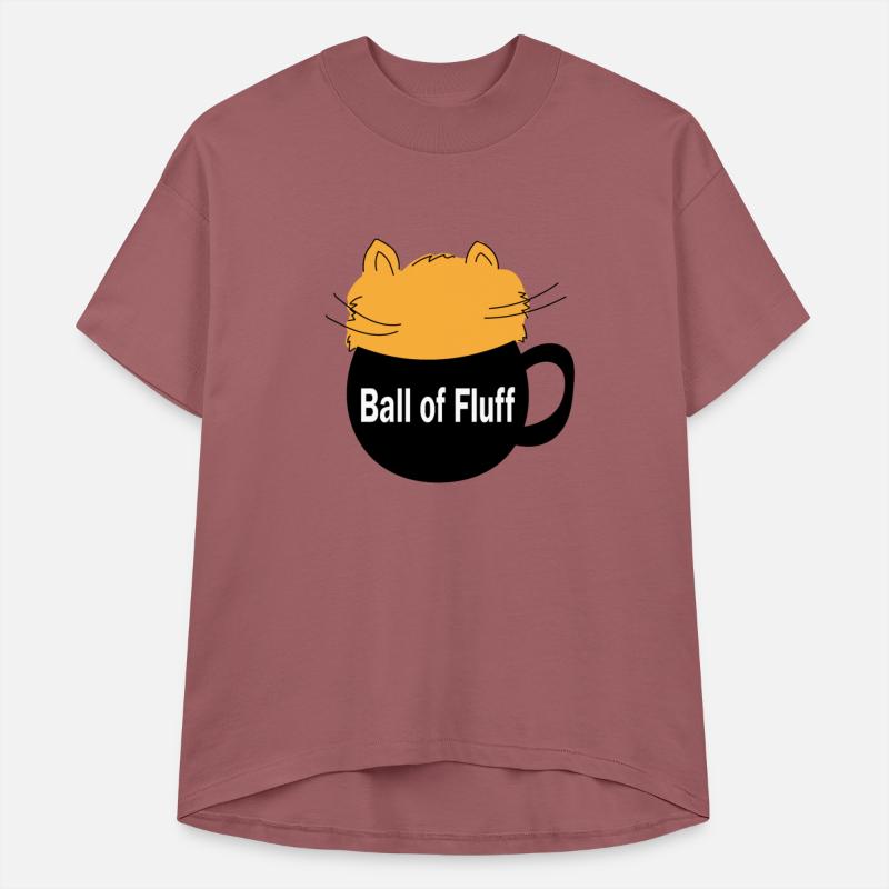 Ball of fluff on a cup, with a cat coming out