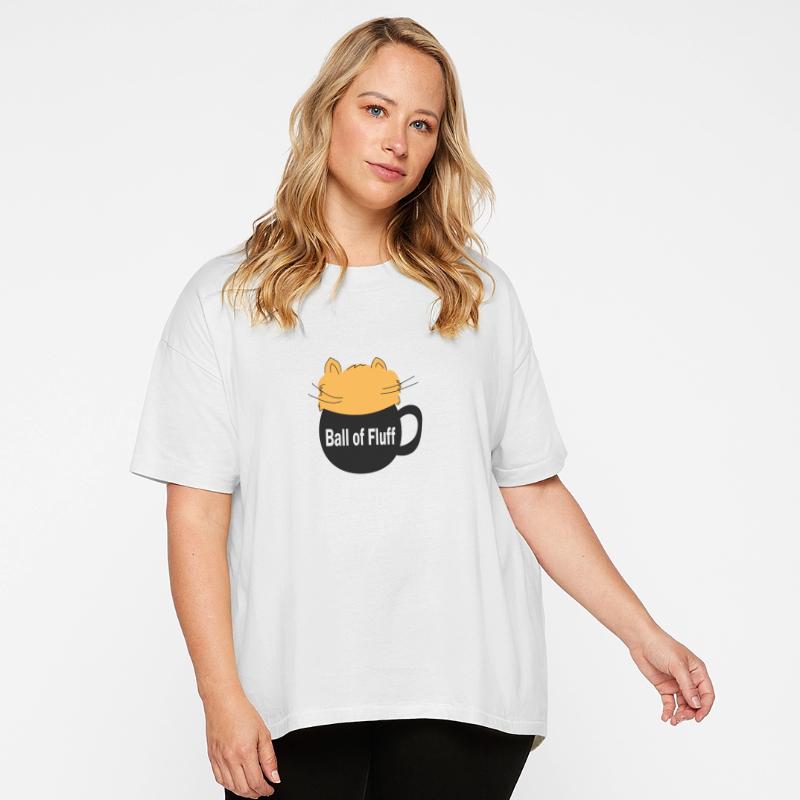 Ball of fluff on a cup, with a cat coming out